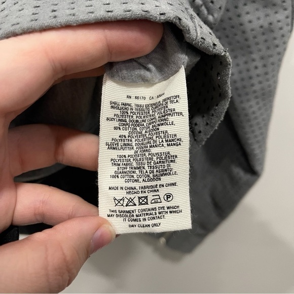 Anthropologie Hei Hei Vegan Suede Perforated Asymmetric Zip Moto Jacket Small - Picture 8 of 10